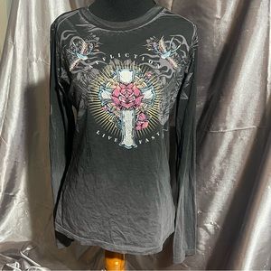 Black label Affliction top